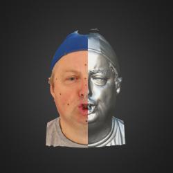 3D head scan of emotions and phonemes - Vaclav